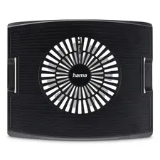 HAMA Laptop Cooler Wave Black - Refrigeração eficiente e design ergonómico para o seu portátil na bluepixel.pt