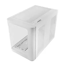 Caixa de Computador MARS GAMING MC-FUSIONM MATX com Vidro Temperado e Suporte a Watercooling - Branco