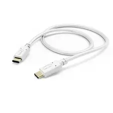 Cabo USB-C para USB-C HAMA 0,2 m Branco | Carregamento e Dados Rápidos