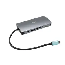 I-TEC USB-C Metal Nano Dock com HDMI, VGA, SD, LAN, Áudio, USB 3.1 e Power Delivery | Loja BluePixel