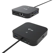 Estação de Ancoragem USB-C I-TEC Dual Display MST Docking Station com 2xDP, Ethernet, USB 3.1 e Áudio | bluepixel.pt