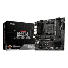 Placa-mãe MSI B550M PRO-VDH WIFI AMD AM4 - Compatível com Processadores Ryzen, Wi-Fi Integrado, mATX