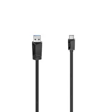 Cabo USB Type-C para USB-A HAMA 3.2 Gen 1, 5 Gbit/s, 1,50 m - Modelo 200652