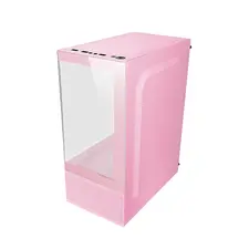Gabinete MARS GAMING MC-SE Micro-ATX com Painéis de Vidro Sem Moldura e Design Rosa | BluePixel.pt