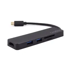 HUB COOLBOX 5-PORT USB-C LITE com USB-A, HDMI, SD e MS | Conectividade portátil e eficiente