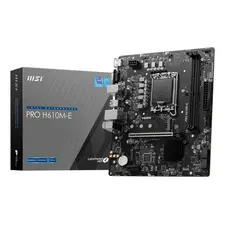 MSI PRO H610M-E LGA1700 - Placa-mãe mATX com suporte DDR5 e vídeo VGA/HDMI | bluepixel.pt