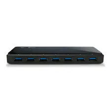 Hub USB 3.0 TP-LINK com 7 Portas e Carregamento Rápido - Modelo TP-LINK 7 ports USB 3.0 Hub with 2 power charge ports 2.4A Max Desktop