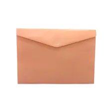 Bolsa Envelope A4 Salmão Mate com Fecho Velcro | Loja BluePixel