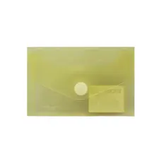 Bolsa Envelope 105x65mm com Fecho Velcro em Plástico Amarelo | Loja BluePixel