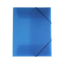 Pasta Plástica A4 com Elásticos Azul - Marca 242 | Organização e Qualidade