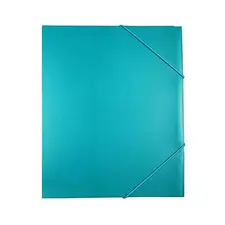 Pasta Plástica A4 com Elásticos Verde Turquesa | Organização de Documentos | 242