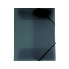 Pasta Plástica A3 com 3 Abas e Elásticos - Marca 242 - Preto | Organização e Proteção de Documentos