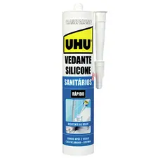 Silicone Transparente UHU 280mL para Sanitários e Cozinhas | Marca 464