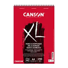 Bloco Espiralado Canson XL A4 para Óleo e Acrílico 290g - Material Artístico de Qualidade