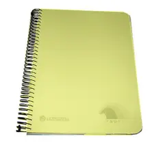 Caderno Espiral A5 Tsunami Amarelo 462 - 160 Folhas Quadriculadas | Loja BluePixel