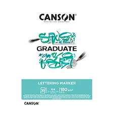 Bloco Canson Graduate Lettering Marker A4 180g - 20 Folhas | Loja BluePixel