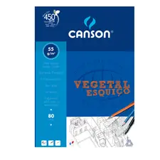 Papel Vegetal A3 55g Esquiço Canson - Bloco com 80 folhas | bluepixel.pt