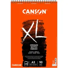 Bloco Espiralado Canson XL Croquis A3 90g 120 Folhas | Loja BluePixel