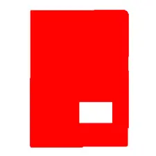 Classificador de Plástico com Bolsa Interior, Visor e Etiqueta Vermelha | BluePixel.pt