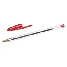 Esferográfica BIC Cristal Ball Point Vermelho 1mm - Pack de 50 unidades | Loja online bluepixel.pt