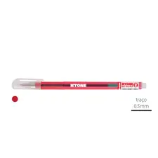 Esferográfica Gel EK Gtone Vermelho 0,5mm - Marca 203 | Loja online bluepixel.pt