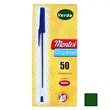 Esferográfica Cristal 2000 Verde - Marca 320 | Caneta de Escrita Suave e Elegante