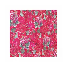 Papel Embrulho Azevinho Fundo Vermelho 62cm x 200m | Bobine de Papel de Qualidade na bluepixel.pt