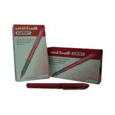 Marcador Roller Uniball Grip UB245 0,5mm Vermelho - Pack de 12 | Loja BluePixel