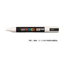Marcador UniBall Posca PC-5M 1,8mm Branco | Material de Arte na bluepixel.pt