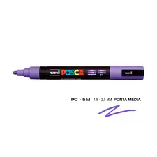Marcador Uniball Posca PC-5M Lilás 1,8mm | Material de Arte na bluepixel.pt