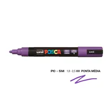 Marcador Uniball Posca PC-5M 1,8mm Violeta | Material de Arte na bluepixel.pt