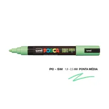 Marcador UniBall Posca PC-5M 1,8mm Verde Claro | Ferramentas de Arte na bluepixel.pt