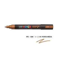 Marcador UniBall Posca PC-5M 1,8mm Bronze | Material de Arte na bluepixel.pt