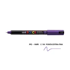 Marcador UniBall Posca PC-1MR 0,7mm Violeta | Material de Arte na bluepixel.pt