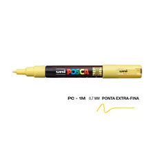 Marcador UniBall Posca PC-1M 0,7mm Amarelo | Material de Arte na bluepixel.pt