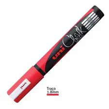 Marcador de Giz UNI PWE-5M 1,8-2,5mm Vermelho - Marca 465 | Loja online bluepixel.pt