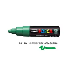 Marcador Uniball Posca PC-7M 4,5mm Verde - Pack de 6 | Loja BluePixel.pt