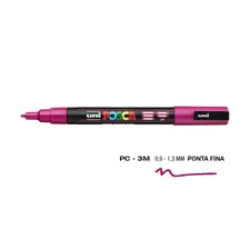 Marcador UniBall Posca PC-3M 0,9mm Fucsia | Material de Arte na bluepixel.pt
