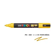 Marcador UniBall Posca PC-5M 1,8mm Ocre | Marca 368 | Loja BluePixel