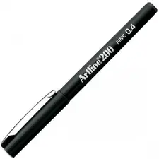 Marcador Fino Artline 200 0,4mm Preto - Pack de 12 unidades | BluePixel.pt