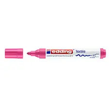 Marcador Tecidos Edding 4500 Rosa Neon 2-3mm - Ideal para Decoração de Têxteis | bluepixel.pt
