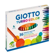 Marcador Feltro Giotto Turbo Color 36 Cores - Material Escolar de Qualidade na bluepixel.pt
