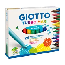 Marcador Feltro Giotto Turbo Maxi 24 Cores | Material Escolar de Qualidade na bluepixel.pt