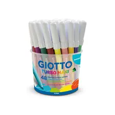 Marcador Feltro Giotto Turbo Maxi Copo 4x12 Cores - Conjunto de 48 unidades | Loja BluePixel
