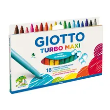 Marcador Feltro Giotto Turbo Maxi 18 Cores - Blister | Loja BluePixel
