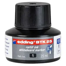 Recarga de Marcador para Quadros Brancos Edding BTK25 Preto 25ml | Loja BluePixel