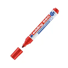 Marcador Branco Edding 660 Vermelho 1,5-3mm para Quadros Brancos | bluepixel.pt