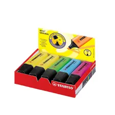 Marcador Fluorescente Stabilo 4 Cores Caixa Expositor 10 Unidades | Loja BluePixel