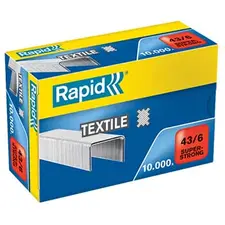 Agrafos 43/6 Textil Rapid 382 - Embalagem de 10.000 unidades | Loja online bluepixel.pt