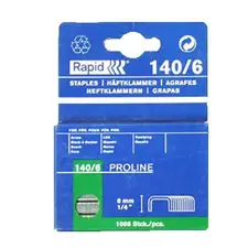 Agrafos 140/6 Rapid Industrial - Marca 382 | Caixa 5000 unidades | Loja BluePixel